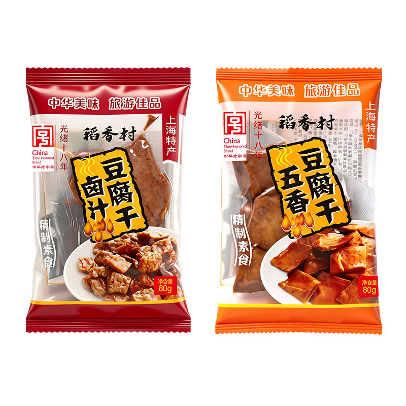 上海稻香村卤汁豆腐干80g*1袋