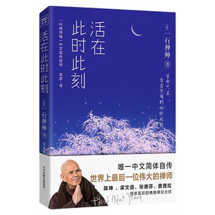 包邮 活在此时此刻 一行禅师修行手记 活出生命意义的灵性之书