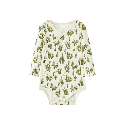 Milkbarn2025春夏新品婴儿包屁衣宝宝连体哈衣纯棉爬服新生儿衣服