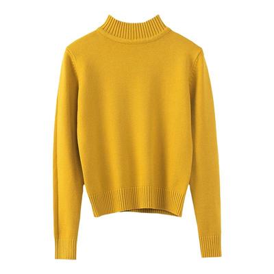 半高领短款毛衣秋冬新款女装加厚