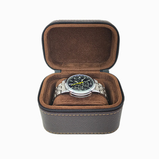 手表盒子单个高档腕表盒首饰盒名表收纳盒便捷男女款表盒高档皮质