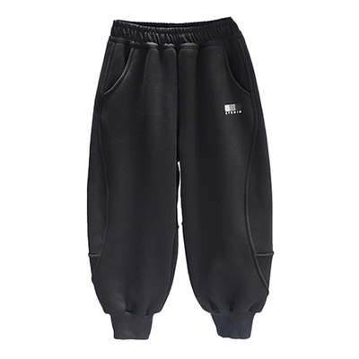 啦芙莱男女童一体绒运动裤萝卜裤