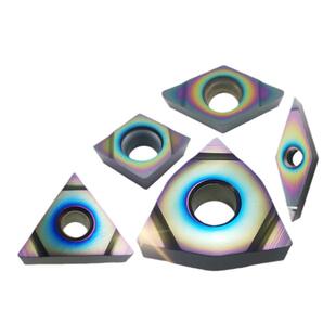 HRC68度超硬淬火钢数控车刀片外圆内孔粗精合金刀粒桃型三角菱形