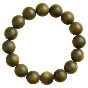 观音山绿檀木手串正品旗舰店男天然老绿檀木手串女款手链