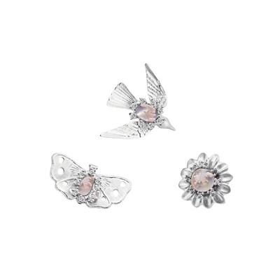 【新品】午夜野樱系列樱花耳钉