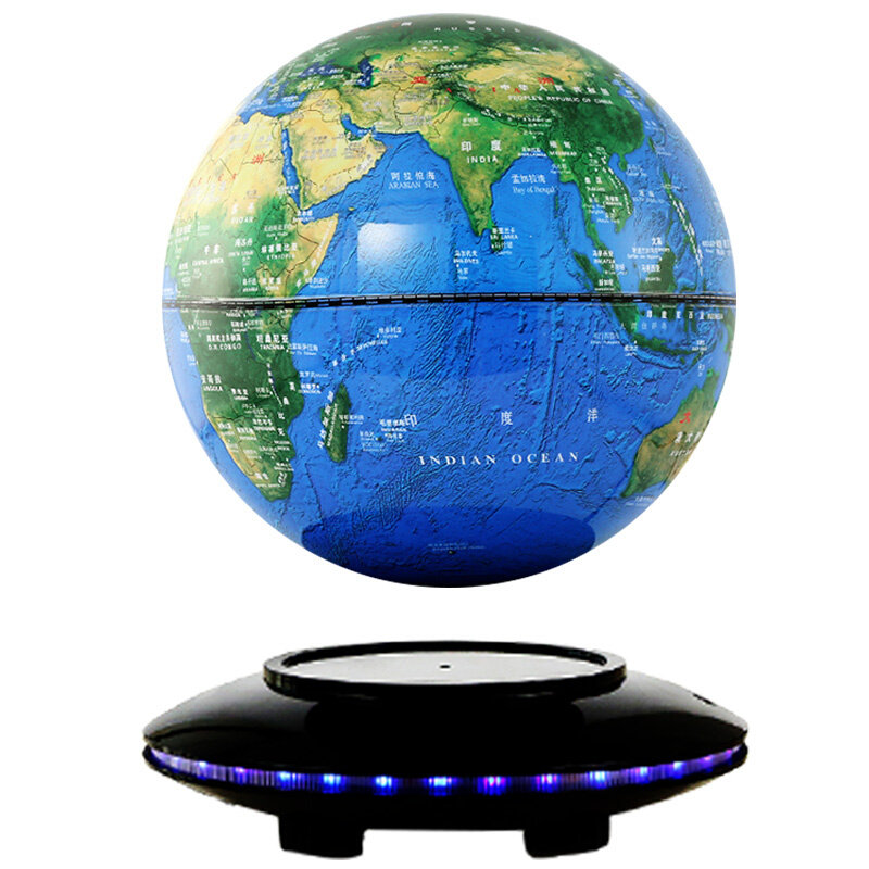 【天屿】磁悬浮地球仪立体悬浮摆件悬空发光台灯自转创意家礼物3d