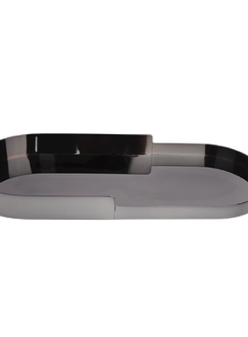 简约轻奢不锈钢收纳托盘桌面摆件