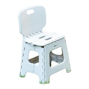 禧天龙塑料折叠凳靠背户外露营钓鱼便携成人加厚外出马扎凳子结实