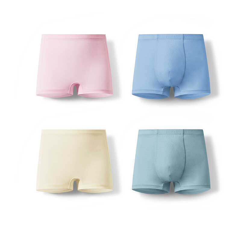 爱慕儿童分阶裤二阶儿童裤男女童内裤平角中腰抗菌秋冬学生莫代尔