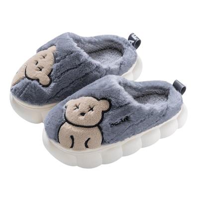 猪爸爸儿童棉拖鞋保暖防滑毛绒