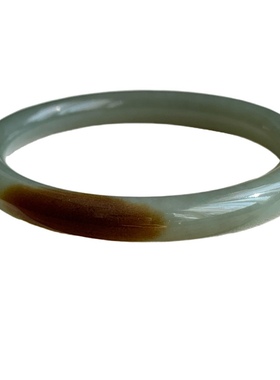 和田玉手镯新疆且末油糖料一口糖