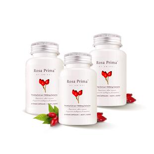 【周期装】Unichi玫瑰果精华美白丸维生素C美白内服亮白*3