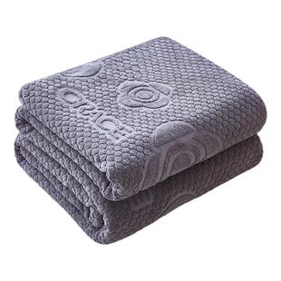 洁丽雅全棉老式毛巾被纯棉2025新款毛毯沙发毯子午睡毯盖毯毛毯被