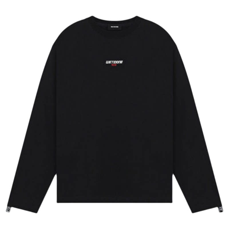 【首降5折】WE11DONE26春季男女同款双LOGO饰带长袖T恤简约日常