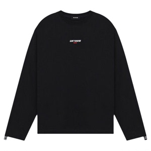 【首降5折】WE11DONE26春季男女同款双LOGO饰带长袖T恤简约日常