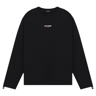 【首降5折】WE11DONE26春季男女同款双LOGO饰带长袖T恤简约日常