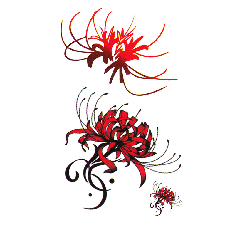小图案一次性可爱纹身贴防水女遮盖清新锁骨高级手臂彩色疤痕持久