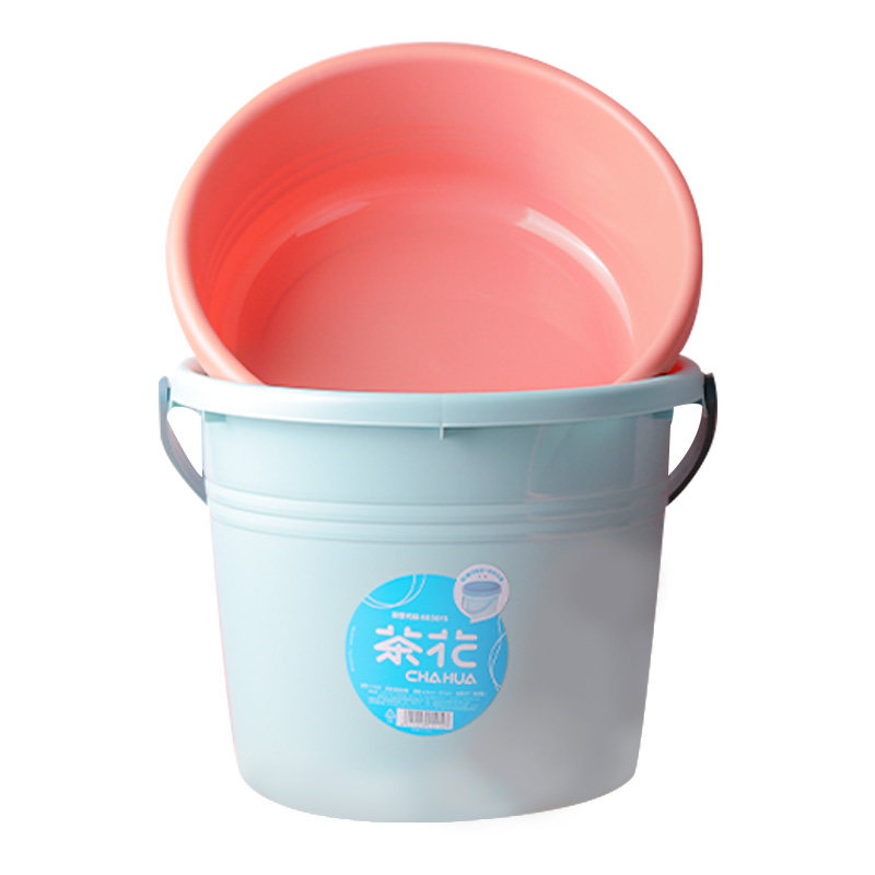【学生宿舍用】茶花水桶脸盆套装