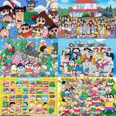 一千块蜡笔小新全家福拼图1000片成人版打发时间解闷玩具新年礼物