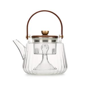 尚明家用蒸煮茶壶耐热玻璃提梁泡茶壶电陶炉煮茶器烧水壶茶具套装