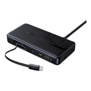 【重磅新品】倍思67W氮化镓五合一桌面充电站100W插排带伸缩线充电器适用华为小米苹果17手机笔记本手表插座