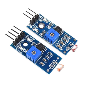 光敏电阻传感器模块亮度光电光线检测传感器光控开关3/4针DC5/12V