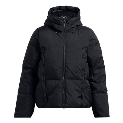 安德玛秋冬Limitless女款保暖训练运动羽绒服短款夹克1384645-001