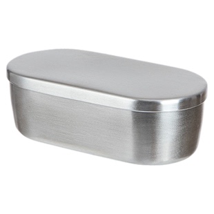 霜山不锈钢迷你保鲜盒家用黄油罐调料收纳盒便携坚果零食分装盒子