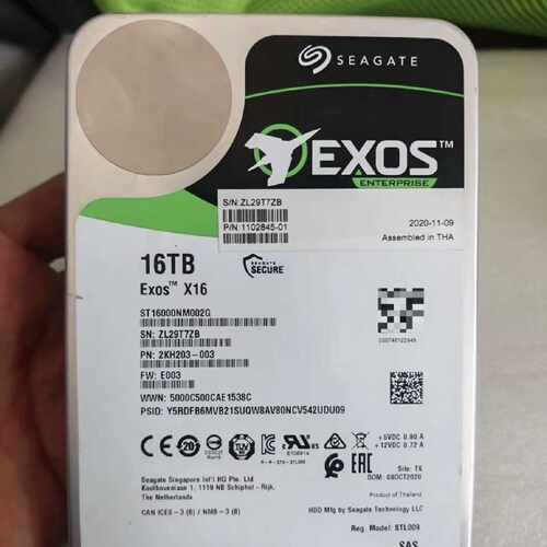 售前询价希捷16T SAS硬碟不認盘 型号ST16000NM002G全新现货