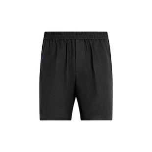 26夏季新品SUITSUPPLY黑色亚麻商务休闲短裤