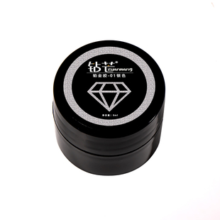 日式爆闪高密度繁星铂金胶美甲细闪金银亮片拉线勾边彩绘指甲油胶