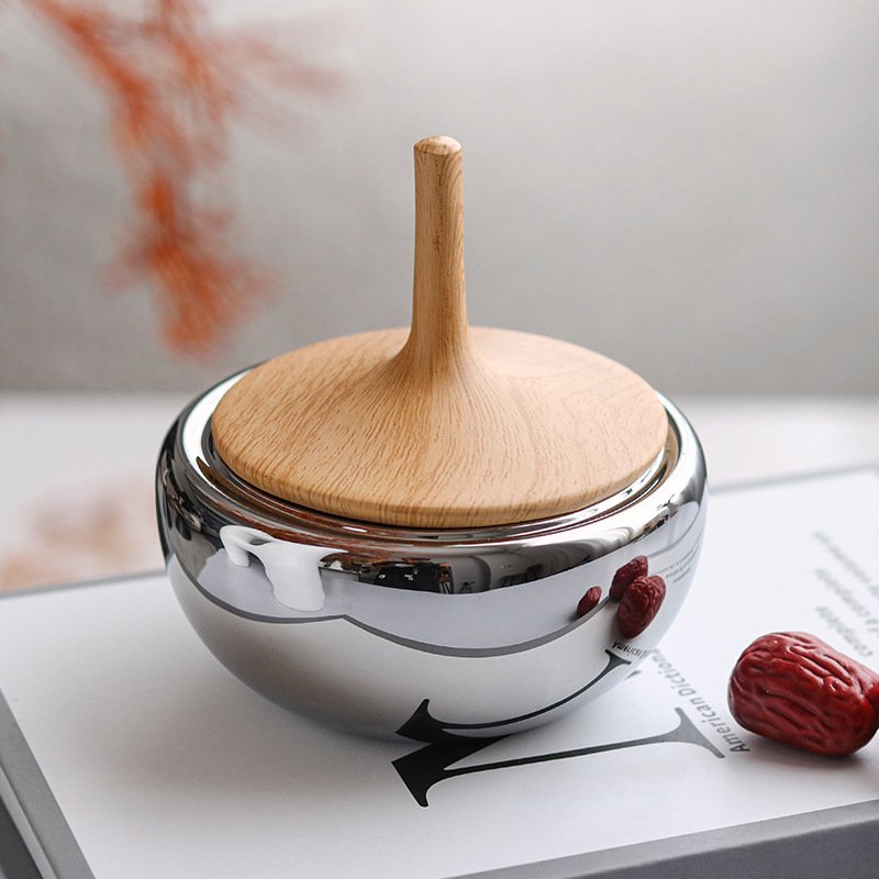 北欧轻奢家居摆件糖果首饰卧室样板房干果储艺术饰品物罐玻璃收纳