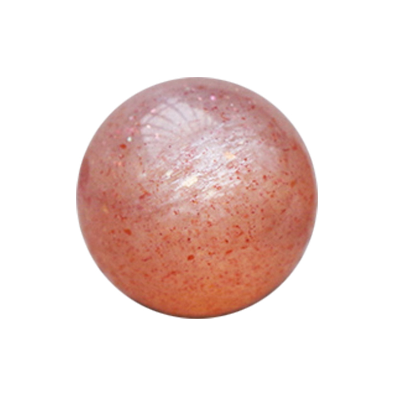 7A天然太阳石散珠子配件diy 橙月光石日光石水晶手链半成品单颗