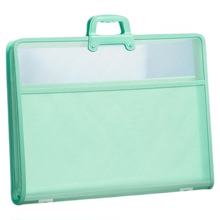 华杰4K画稿收纳袋大号手提资料册PP防水加厚8K画册收纳a3文件夹奖状美术书法收集册画画海报夹荣誉证书收纳