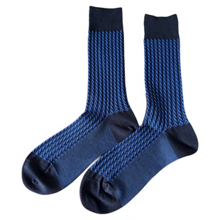 南南金出口日本男士绅士袜子丝光棉无骨缝头麦穗纹中筒袜子不臭