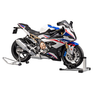 宝马摩托车模型合金仿真收藏可点火机车手办摆件玩具车模男孩礼物