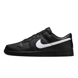 Nike Dunk Low Retro 黑色白勾低帮休闲滑板鞋IO7606-010