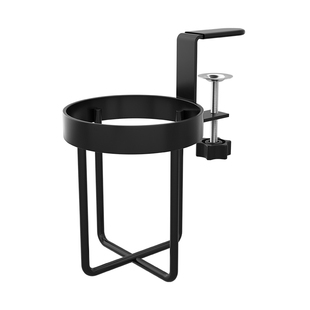 桌边水杯架办公室固定收纳茶杯水杯夹支架咖啡杯托书桌杯子置物架