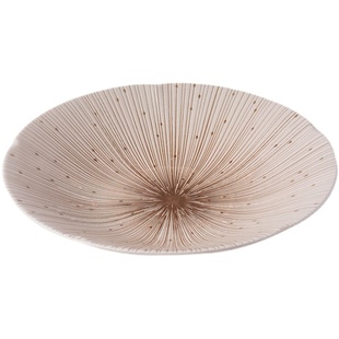 爱悦居日本进口千段十草陶瓷日式平盘意面盘饭碗家用餐具菜盘盘子