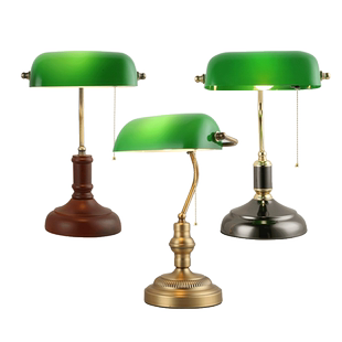 欧式复古民国老上海银行台灯办公室书房书桌阅读学习LED护眼台灯