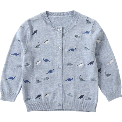 男童宝宝纯棉开衫春装新款毛衣