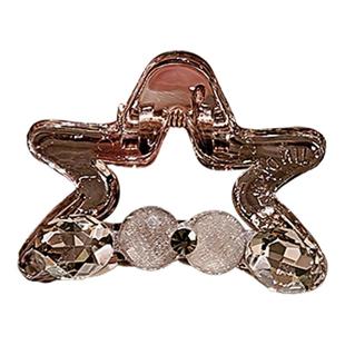 精致公主头小号抓夹百搭款五角星时尚个性甜酷韩系闪钻发饰发夹女