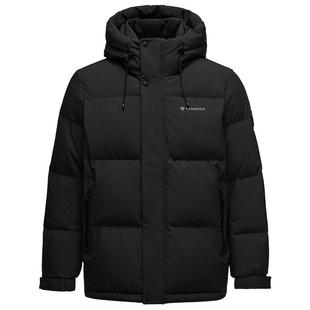 坦博尔羽绒服男冬季短款连帽休闲宽松2025新款潮流加厚面包服外套