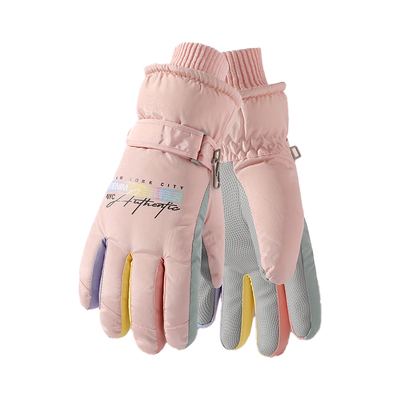 滑雪手套女冬季防寒保暖加绒可触屏防泼水加厚棉防风骑车户外玩雪