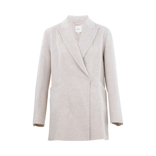 HONRN/红人西装领双面羊驼毛羊毛呢子大衣外套女秋冬HI55OD029