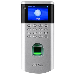 ZKTeco考勤机OF260指纹打卡机门禁一体机可加ID/IC模块指纹门禁套餐智能员工出勤上下班签到器