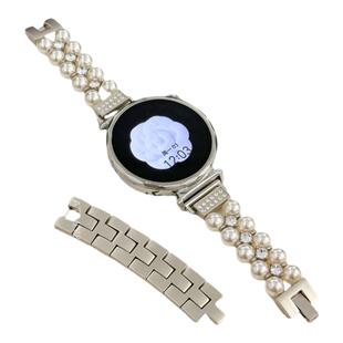 新款〔轻奢百搭〕小香风仿珍珠适用华为手表watchGT6/gt5表带gt3/2pro/fit3/4pro高级感荣耀watch2金属女小众