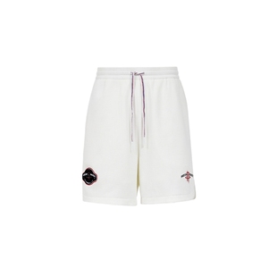 25新款NBAA火箭灰熊马刺队直筒运动裤宽松透气华夫格男士休闲短裤