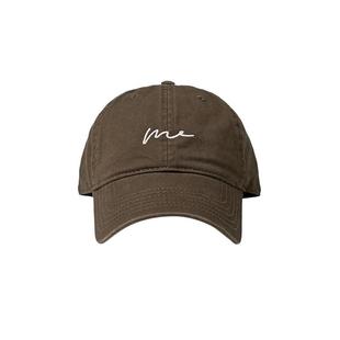 帽子咖色鸭舌帽男款女2023新款棒球帽显脸小大头围宽帽檐大脸加宽