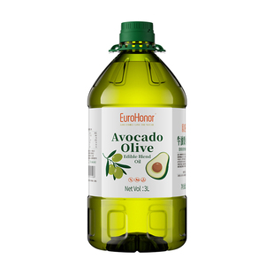 欧诺 牛油果油西班牙进口橄榄油调和油 食用植物热炒油3L